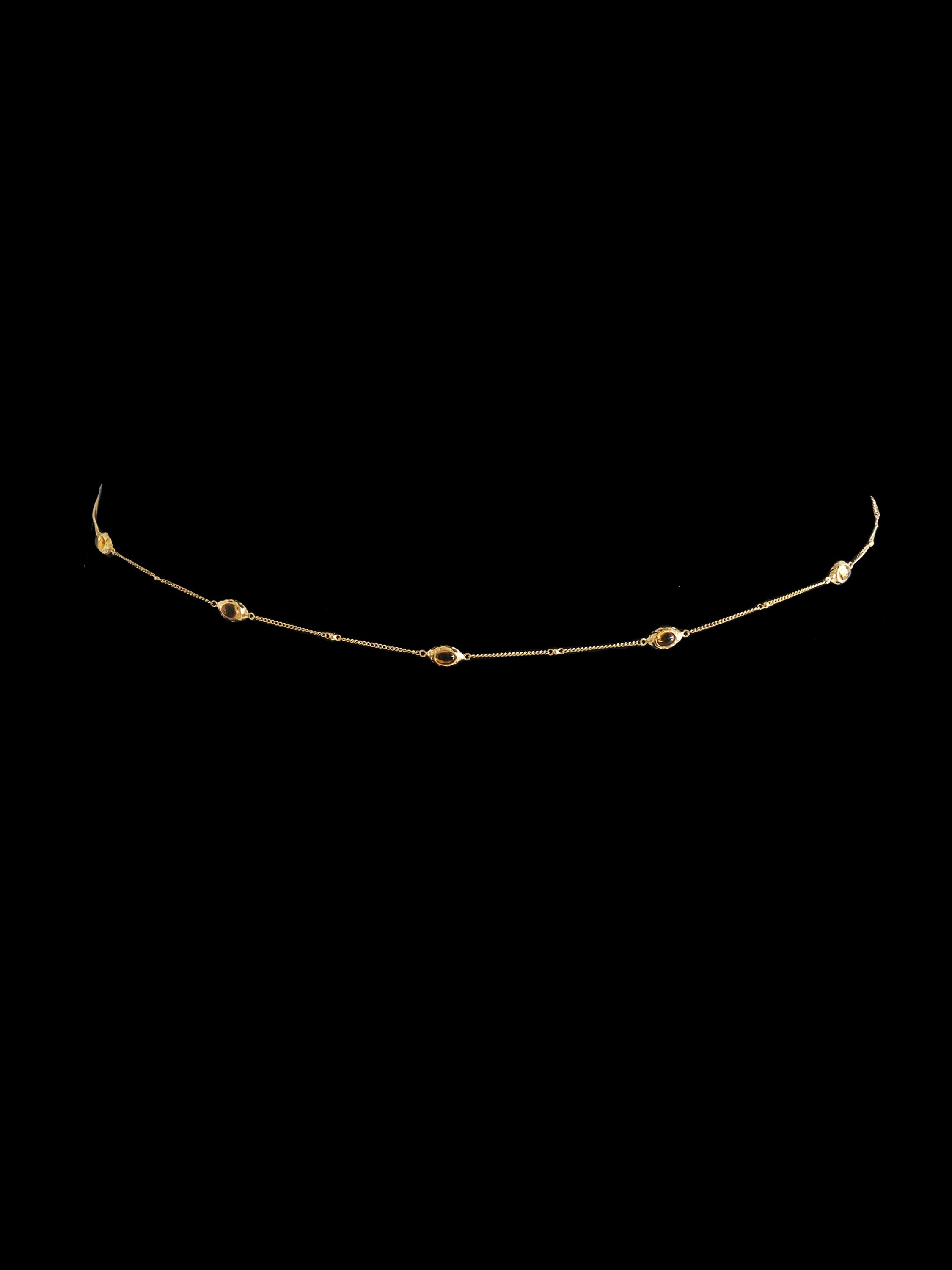 Azura Golden Citrine Belly Chain