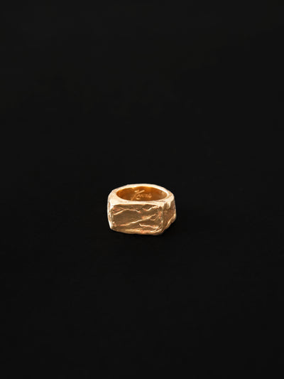 Kaomi Molten Rectangular Signet Ring
