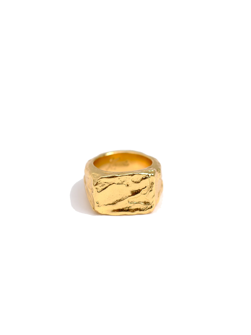 Kaomi Molten Rectangular Signet Ring