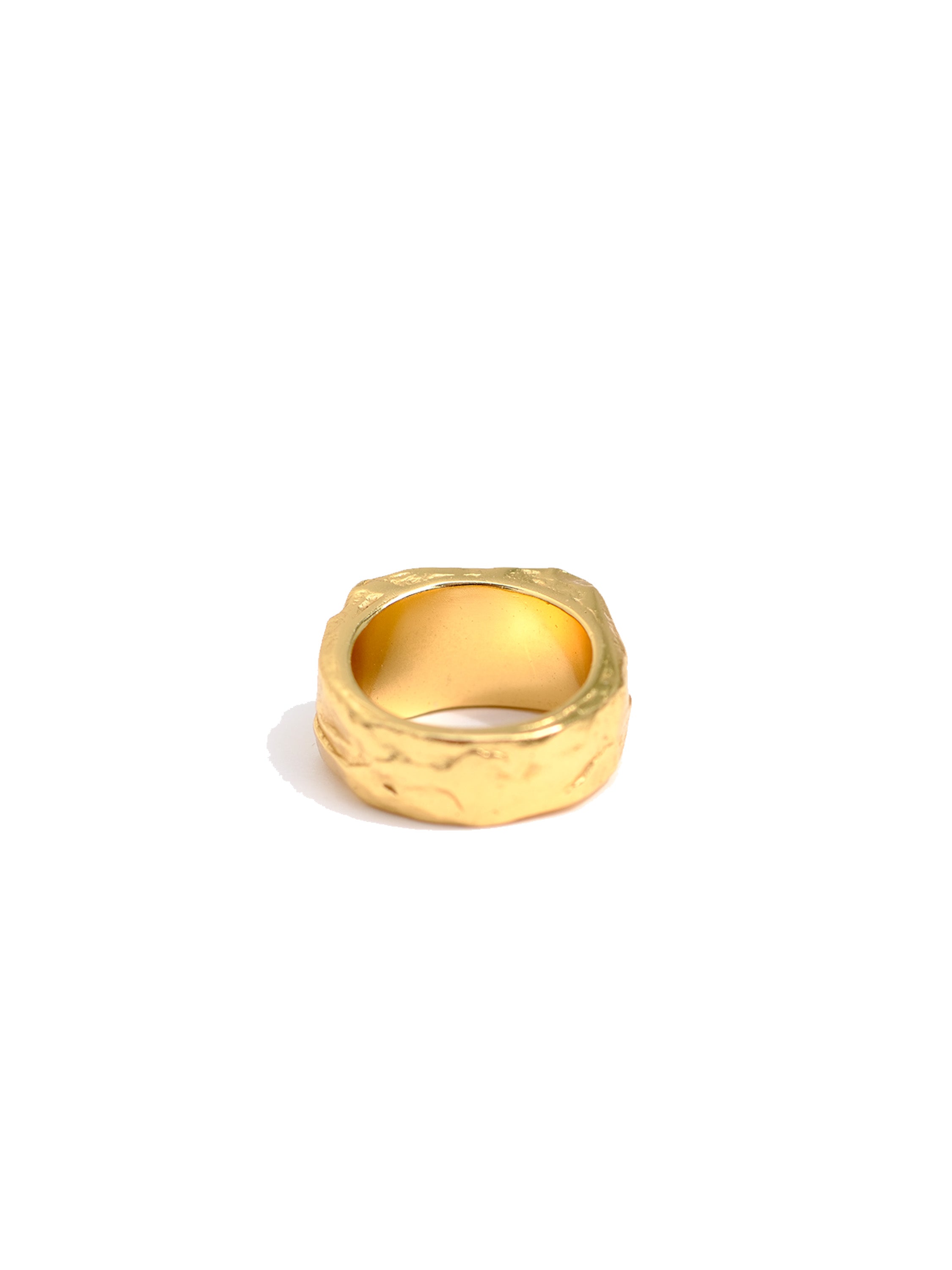 Kaomi Molten Rectangular Signet Ring