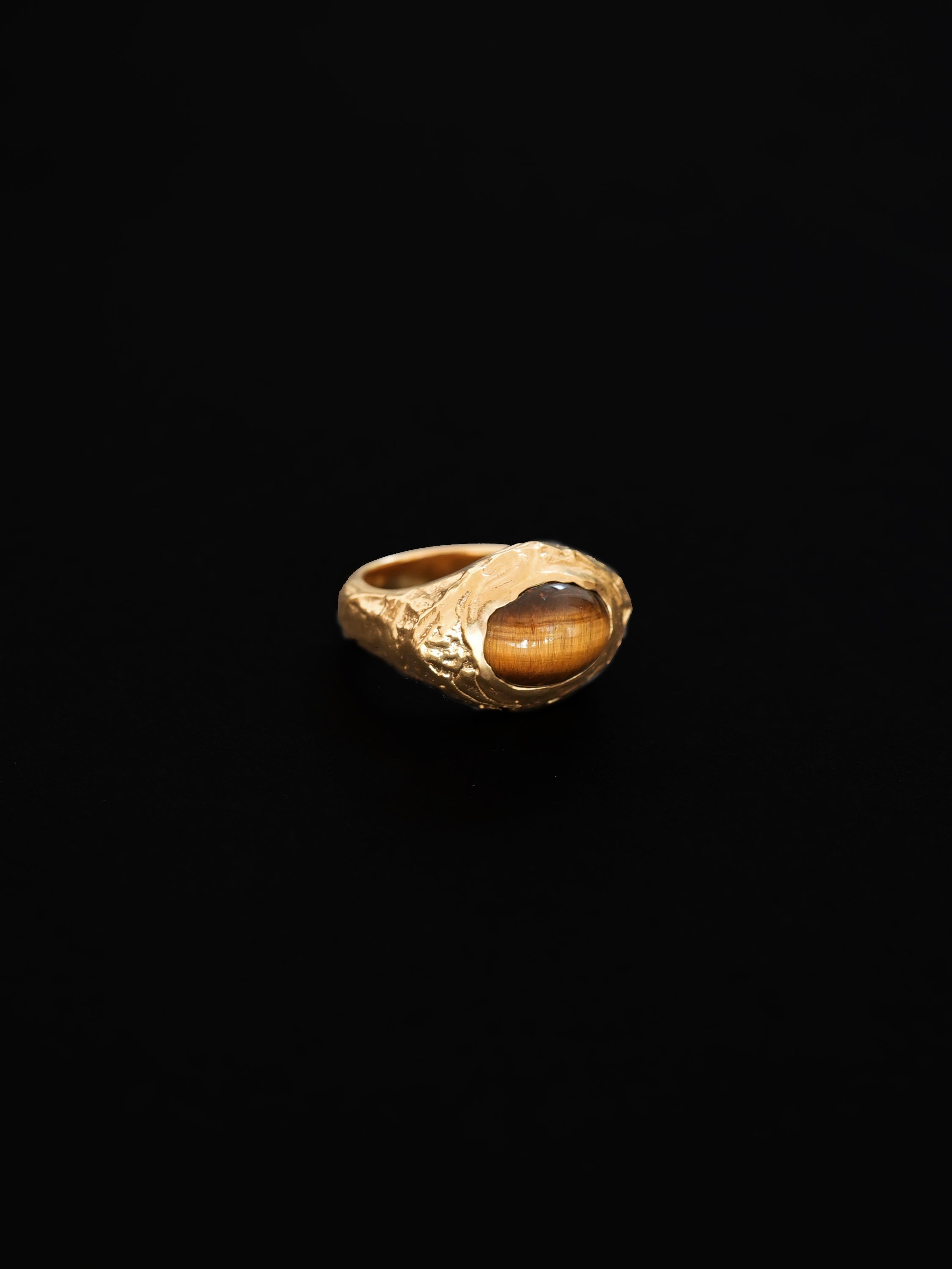 Olani Tiger's Eye Chunky Molten Ring