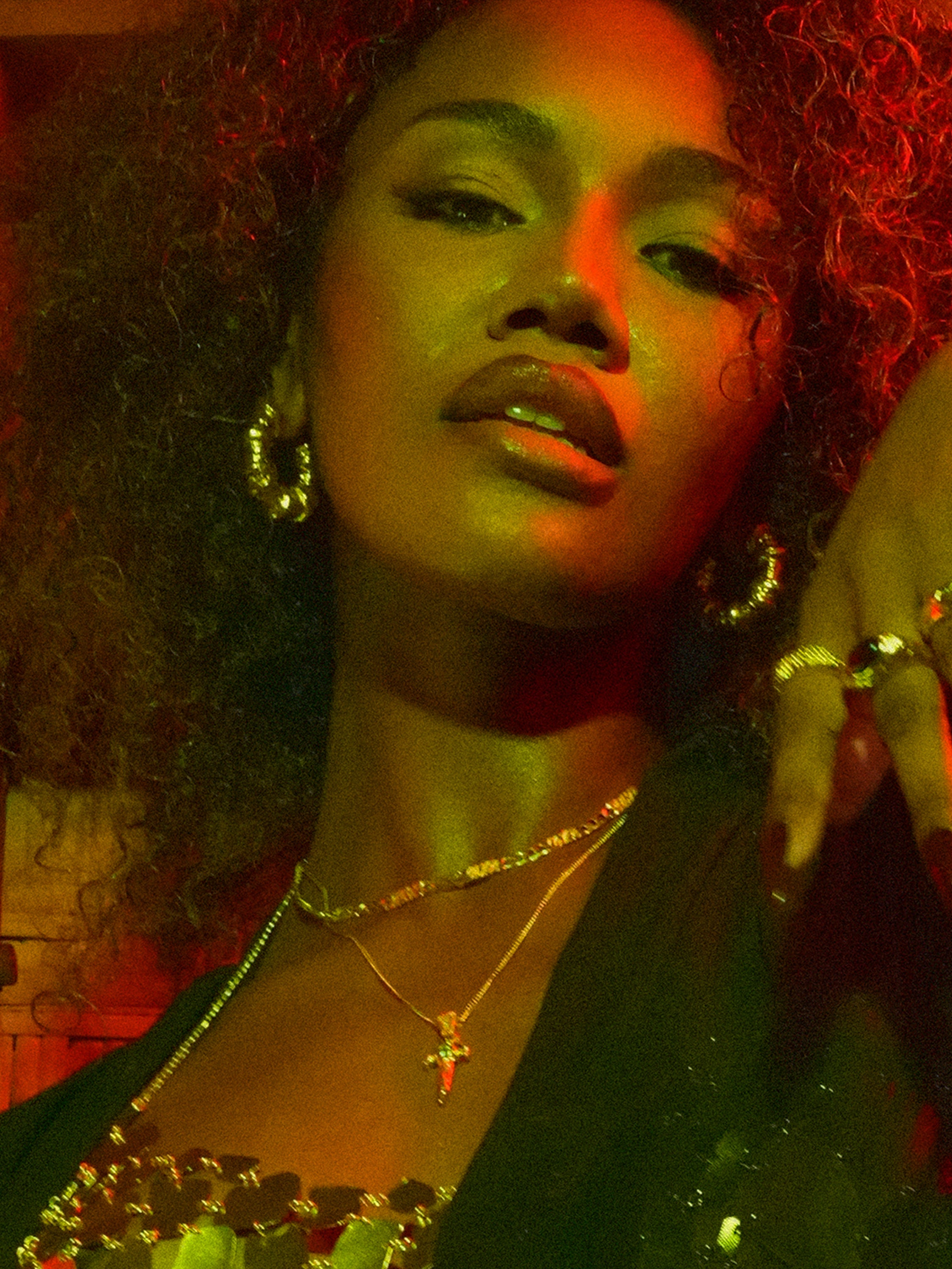 Raina Chunky Adorned 39mm Hoops